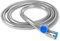 Tuyau de douche 150 cm, en acier inoxydable avec double protection anti-torsion, tuyau de douche universel, interface G1/2, tuyau de douche avec joints, robinetterie de salle de bain chromé
