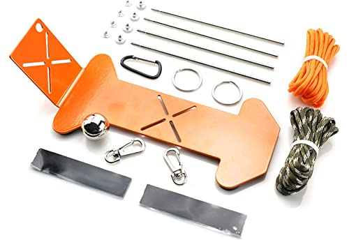 Faeymth Jig-Kit-Ersatzzubehör, Verstellbares Survival-Making-Jig-Weben, Camping-Seil, Schmuck, Schlüsselanhänger, Bastelidee für Erwachsene und Kinder