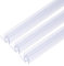 sourcing map Shower Door Bottom Seal, Shower Door Sweep for 5/16 Thick Glass 47 Long (15.7 x 3 Pcs), 5 Section Segmented Frameless Glass Door Seal Strip with Double Drip, Clear