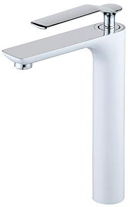 CCYENG Mischbatterie für Badezimmer, komplett aus Kupfer, anhebbarer Wasserhahn, heißes und kaltes Wasser, Waschtisch-Mischbatterie über der Theke, Waschtischauslauf, Einzelloch, Einzelgr