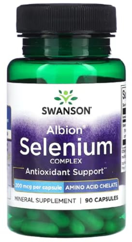 Swanson - Selenium Complex 200 mcg | Immunsystemunterstützung und Zellschutz - 90 Kapseln