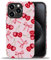 artslion 2 in 1 Cute Hülle für iPhone 15 Pro 6.1 Zoll, Stoßfest FallSchutz Handyhülle Kirsche Sturzschutz Case