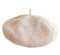 JOYHY Damen Sommer Uni Leinen Atmungsaktiv Stricken Französisch Baskenmütze Barette Beige M