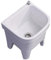 Lavabo da Esterno in Ceramica con Scarico One-Touch, Lavandino da Esterno Giardino per Lavanderia, Garage, Studio D'arte, Serra