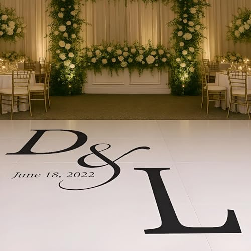 Autocollants De Piste De Danse De Mariage Personnalisés, Autocollants En Vinyle Avec Nom/date Personnalisés, Bienvenue À Notre Mariage, Autocollants DIY For Fenêtre/mur/miroir/sol(100cm)