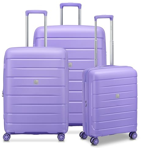 MODO by Roncato Starlight 3.0 Kofferset (Großer, Mittelgroßer, Kabinen) Lavendel
