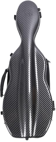 RASTKY Carbon Violine 4/4 Violine, Eingebauter Luftfeuchtigkeitsmesser, Carbon, Leichter Violinen-Rucksack mit 2 Schultergurten, Harte, Längliche