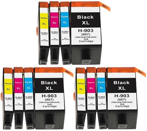NwugFdk 15er-Pack Tintenpatronen mit 903XL-Ergiebigkeit, kompatibel mit OfficeJet Pro 6950 6960 6970 6975 Drucker