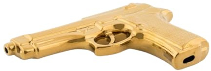 Seletti - Deko-Pistole - Memorabilia Gold - Porzellan 22 X 14 X 3,5 cm | Seletti – Memorabilia “My Gun” in Porcellana“My Gun” della collezione Memorabilia firmata Seletti interpreta il design come