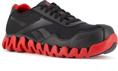Reebok Work Men's Zig Pulse RB3016 Work Black and Red Composite Toe