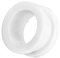 Piercingfaktor Flesh Tunnel Ohr Schraub Ear Plug Piercing Kunststoff Acryl Schraubverschluss Rund Creole 16mm Weiß