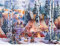 Bits and Pieces Puzzle - Motiv: The Bear Spirit - 1000 Teile Nachtleuchtend - Der Bären-Geist besucht EIN Indianerdorf im Winter