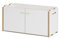 Tojo Hochstapler | modulares Regalsystem Verschiedene Module für Wandregal/Bücherregal/CD Regal | MDF Regal (weiß, Anbaumodul mit Türen)