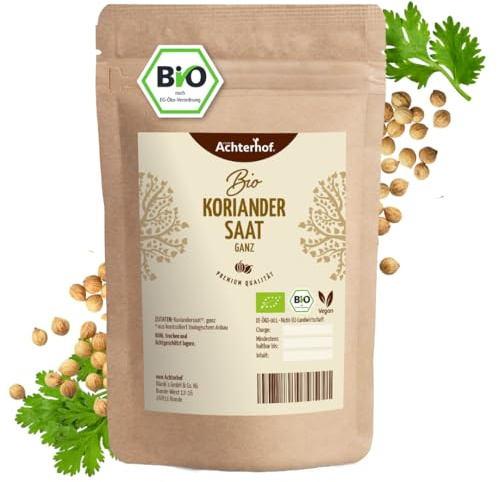 Bio-Koriander-Samen ganz (100g) Bio Koriandersaat vom-Achterhof Koriandersamen coriander organic