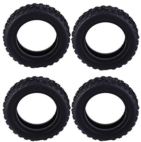 Mootea RC Car Tyre, 4Pcs Plastic Car Wheel Tension Tyre Tire Remote Control Toy Car Accessory for Wltoys K979 K989