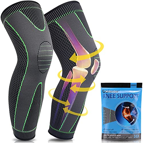 beister Kompression Kniebandage Männer & Damen, Sport Knieschoner, Kniestütze, Medizinischer Knieschützer, Knie Wärmer für Laufen,Meniskusriss,ACL,Arthrose,Gelenkschmerzlinderung(Paar)