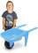 Wader 74801 Gigant Wheelbarrow, Robust Push Barrow for Children, L = 77 cm, Load Capacity up to 100 kg, Safe Plastic, from 1 Year, Blue