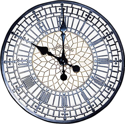 St Helens Home & Garden Big Ben Design Water Resistant Outdoor Clock 300mm / 12 - Sit back, relax and let time pass you by