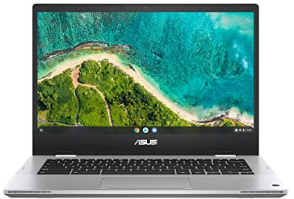 ASUS Chromebook Flip CM1400FXA#B098XTVG9W - Ordenador portátil con pantalla táctil de 14 pulgadas FHD Glossy, AMD 3015Ce, RAM 4 GB, 64 GB eMMC, sistema operativo Chrome OS, plateado