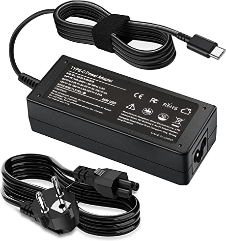 Cargador de portátil USB C Tipo C de 45W para Chromebook HP 14 13 14A 11 11A G6 G7 G8 EE Spectre x360 G5 Elite x2 14-ca051wm 14-ca020nr 14-ca060nr 14-ca043cl 14-ca052wm Fuente de alimentación