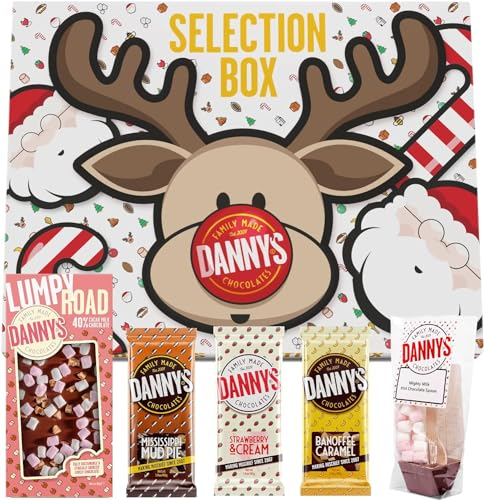 Danny's Christmas Chocolate Selection Box for Kids | 5 of our most popular fun creations | Large 240g | Gifts for kids | Secret Santa Gifts | Christmas Eve Box Fillers