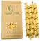 Lot de 100 Pailles en Papier de Bambou Jaune pour Remplacer les Pailles en Plastique, 100% Bio et Respectueux de l'environnement