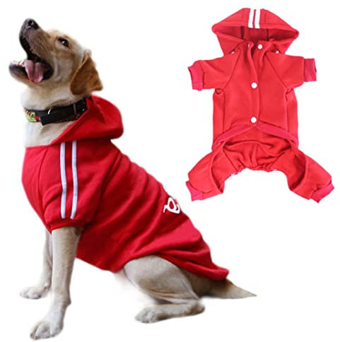 Hunde Hoodies 4 Beine Overall Hundekleidung Pullover Warmes Sweatshirt Baumwolljacke Trainingsanzug für Kleinen Hund Mittlerer Hund Großer Hund Katze