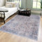 Mazovia Orientalisch Vintage Teppich - Kurzflor Waschbar - Weich Traditioneller Teppich für Wohnzimmer, Schlafzimmer, Esszimmer – Oriental Teppiche - Grau 140 x 200 cm