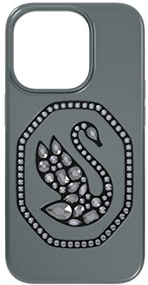 Swarovski Funda para smartphone Signum, Cisne, iPhone 14 Pro Max, Negro