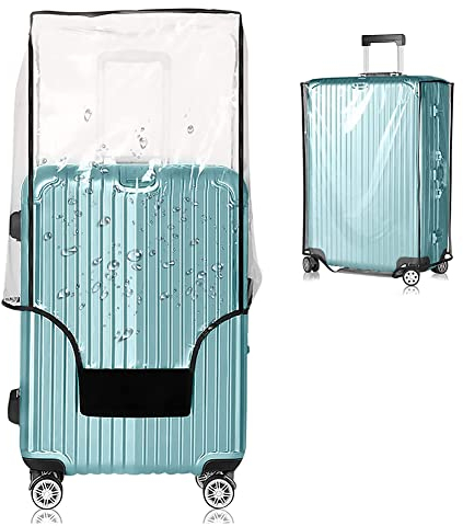 ZYWUOY 20 Zoll Koffer Abdeckungen, Transparentes PVC Staubdicht wasserdichte Schutzhülle Koffer Staubdichtes Wiederverwendbarer Reisekoffer Schutzhülle Trolley-Abdeckung
