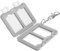 Flashwoife, 4 x SD SDHC, Aufbewahrung Speicherkarten Etui Box, Kettenanhänger, transparent