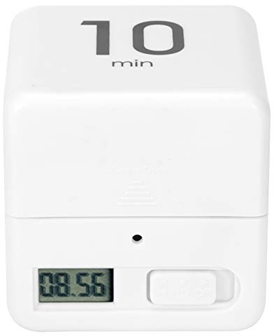 Cubo Timer Con Sensor de Gravedad Flip Digital, Workout y Game Para Gestión del Tiempo, Display Time Management 1 3 5 10 15 20 30 60 Minutos (1-3-5-10 Puntos)