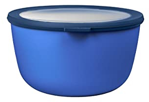 Mepal - Bol Multifonction Cirqula Rond - Boîte Conservation Alimentaire avec Couvercle - Convient comme Boîte de Hermétique pour le Réfrigérateur, Micro-ondes & Congélateur - 3000 ml - Vivid blue
