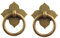DOITOOL 2 Stücke Klee Griff Schrank Türgriffe Vintage Dekor Metall Schränke Schrank Ring Zieht Schrank Türgriffe Vintage Ring Griffe Retro Schubladenknöpfe Möbelgriffe Schrankknöpfe