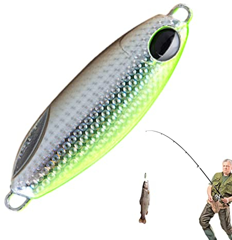 Rosixehird Cuillère à Jigger,Pêche Jigs pêche en métal Leurres | Métal Sequin Spinners Jigging Bait pour Attraper l'achigan, la carangue, la Truite et Le brochet