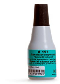 Schnelltrocknende universelle Stempelfarbe - Schwarz - Noris #191-25ml
