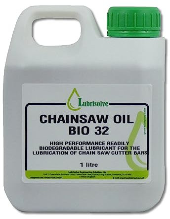 Lubrisolve Chainsaw Oil Bio 32 Biodegradable Chainsaw Cutter Bars Lubricant 1 litre