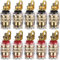RUNCCI-YUN 10Stück 24-k vergoldet Lautsprecher Klemme Binding Post Bananenstecker-Buchsen 4 mm Banana Plug für Verstärker Lautsprecher Terminal Wandplatte