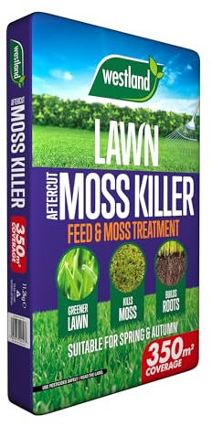 Westland Aftercut Moss Killer 350m2 Bag UK, Brown