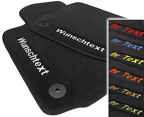 Persönliche Fußmatten Bestickt Wunschtext Individuell Bestickt Namen Text Werbung Automatten Geschenk Selbst gestalten Bestickung Bedruckt PKW Matten Universell