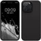 kwmobile Handyhülle für iPhone 14 Pro Max Hülle, für iPhone 14 Pro Max Case - Hülle Silikon - kabelloses Laden - Schwarz matt