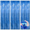 Lametta Vorhang,Glitzervorhang Lametta,Lametta Vorhang Blau,Party Deko,Glitzer Vorhang,Deko Geburtstag,Fringe Lametta Fotowand Hintergrund Metall Tinsel Valentinstag Girlande Luftballons Deko