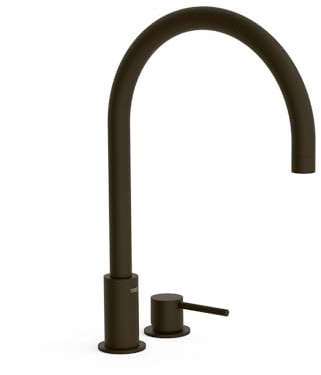 TRES 26110501KMB STUDY Grifo Monomando De Repisa para Lavabo Color Negro Bronce
