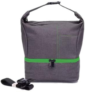 Rhinos Blog Kameratasche grün Freizeit 2 in 1 Handtragetasche Schultertasche für Leica D-Lux 8 Compact Digitalkamera, grau, Einheitsgröße, Kameratasche