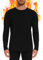 AKKQHH Thermoshirt Herren Thermo Oberteil Longsleeve Langarmshirt Thermounterwäsche Skiunterwäsche Warm Unterwäsche Männer Funktionsunterwäsche Winter(Schwarz (verdickt),XL)
