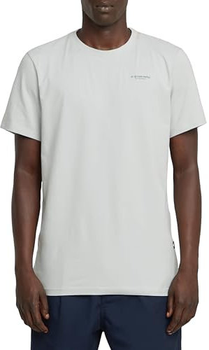 G-STAR Slim Base T-Shirt, Camiseta Hombre, Gris (GS Mercury D19070-C723-G987), L