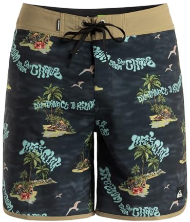 Quiksilver Boardshorts SURFSILK Scallop 18 Men Black 31