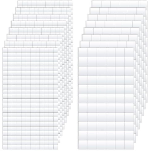 2640 Stück 3D Schaumstoff Klebepads 6/12mm Quadrate Klein Klebepunkte 2mm Dick Weiße Doppelseitig Klebepunkte Fotokleber für Party Heim Dekoration DIY