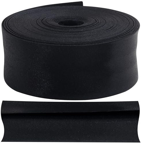 AERZETIX - C77505 - Gefaltetes Schrägband 5 Meter x 30 mm - Polyester - Farbe blau-schwarz