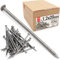 Lun Fix Perni metallici 1,2 x 20 mm – 0,5 kg (circa 2730 pezzi) chiodi in legno per lavori di costruzione, chiodi in acciaio non zincati, lunghezza 20 mm, testa svasata